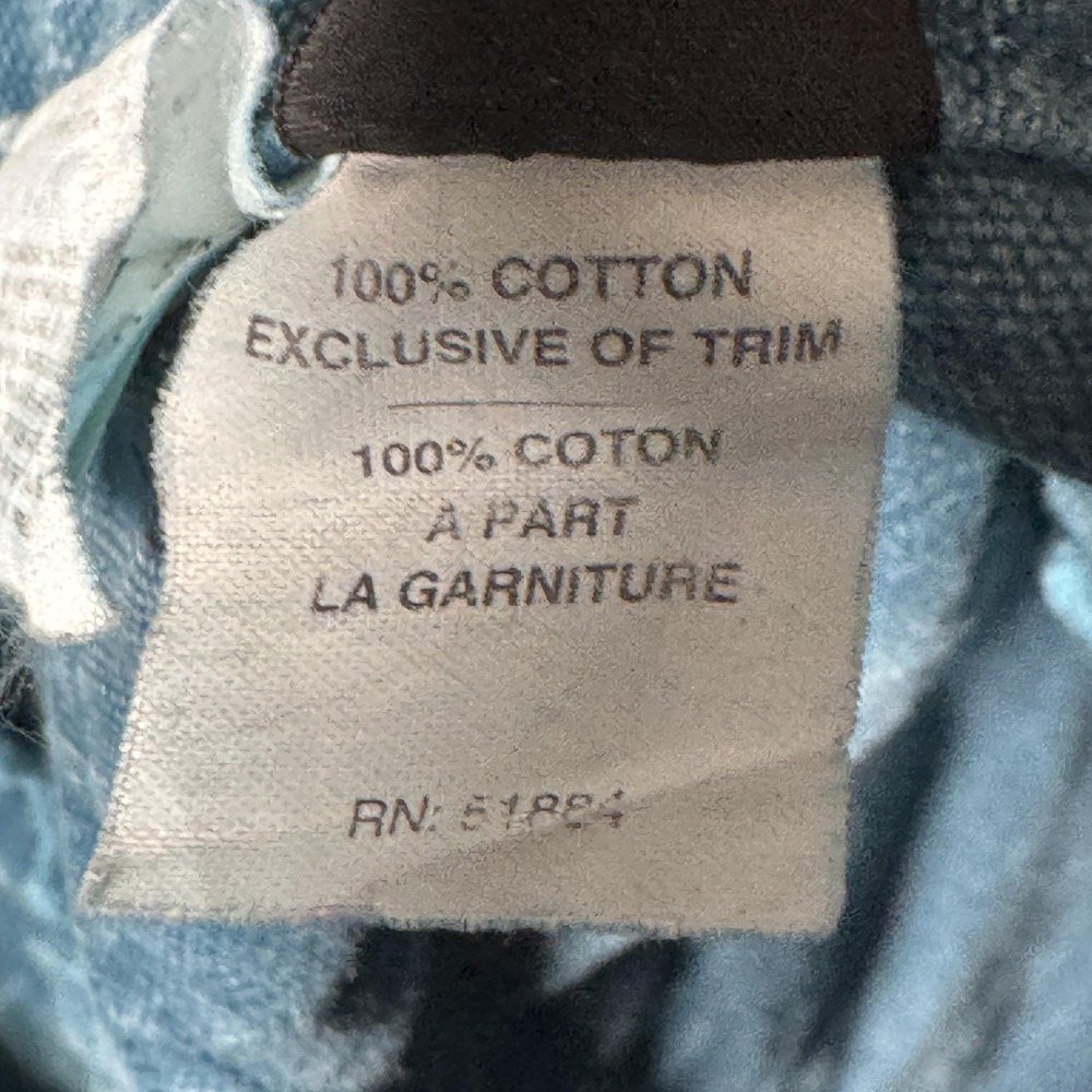 Patagonia High-Waist Denim-Look Blue Shorts - Picture 10 of 11